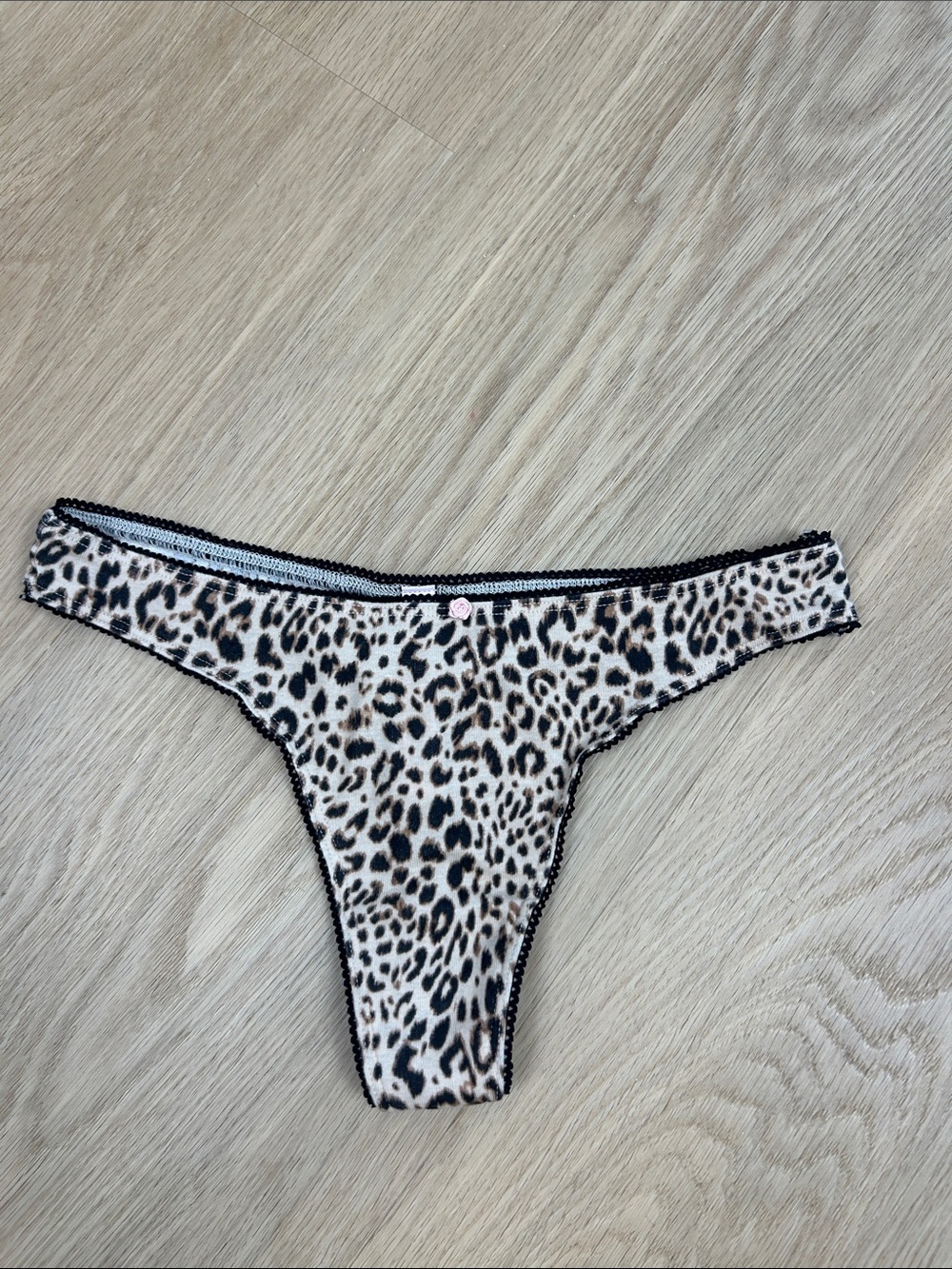 Victoria's Secret Animal Print Thong Panty S